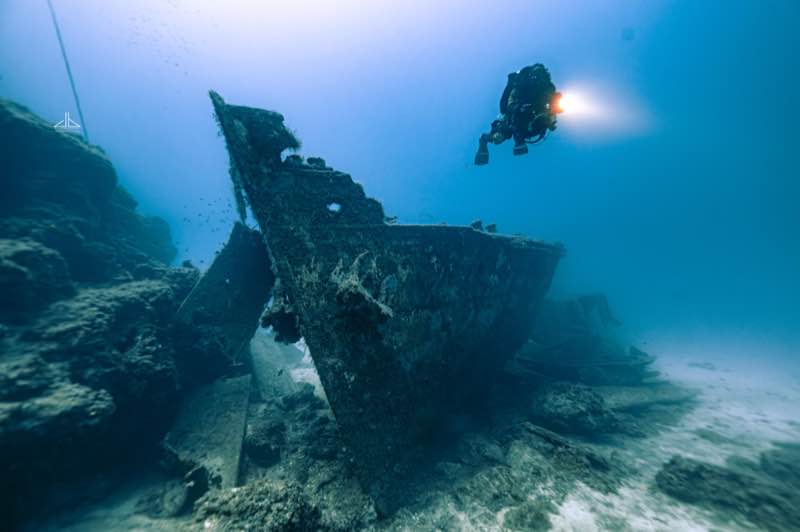 1600s anchor in reef near Imperial Eagle wreck, Malta