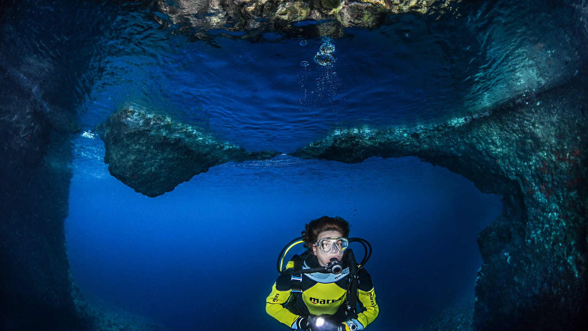 Gozo dive site access Malta
