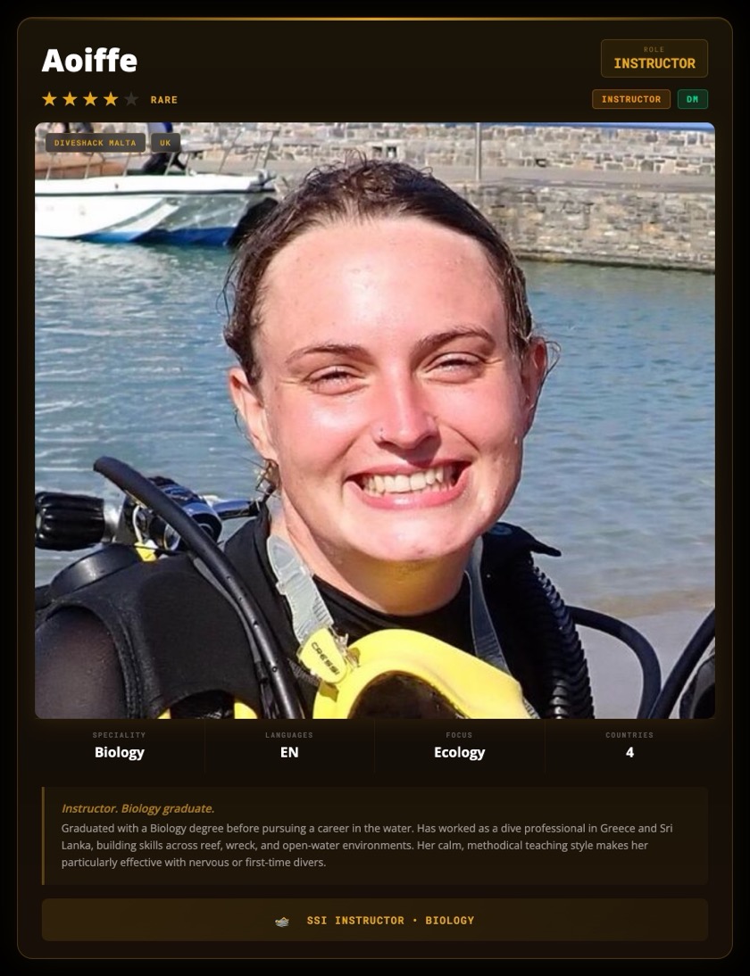 Diveshack Malta expert dive guide